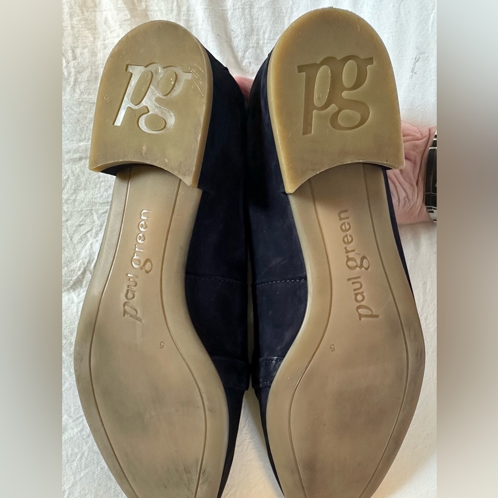 Paul Green Rimona Women’s Sapphire Blue Suede Loafers Soft Sole Size 7.5 (UK 5) - Picture 3 of 8